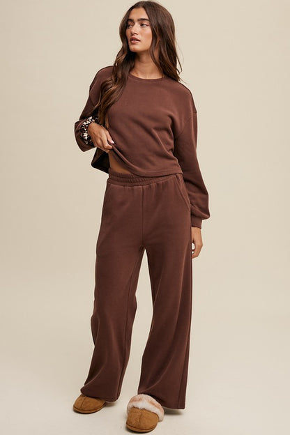 Sarah Knit Sweat Top and Pants Lounge Sets *Online Only