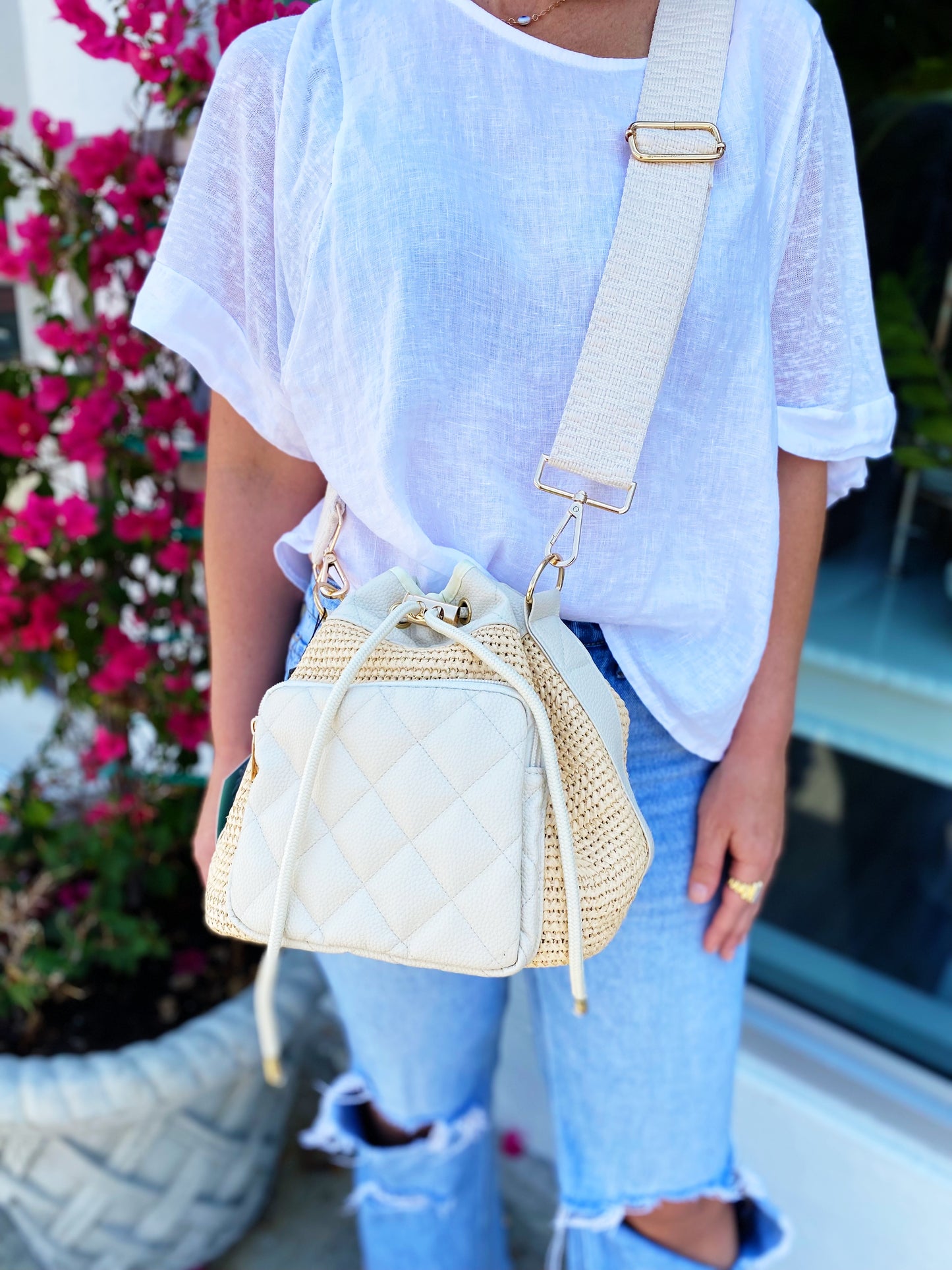 Lindsey Drift Bucket Bag