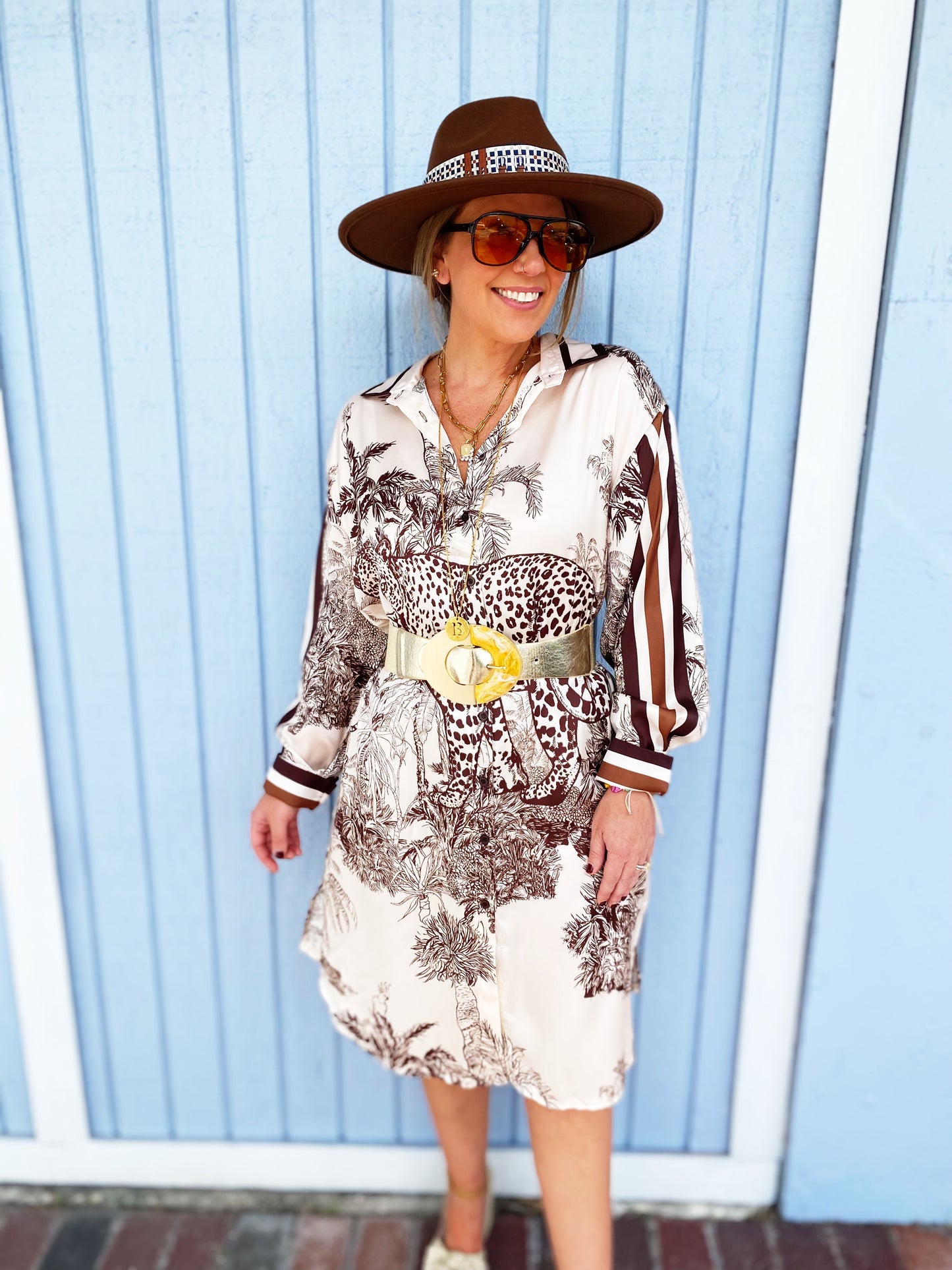 Camilla Dress in Brown