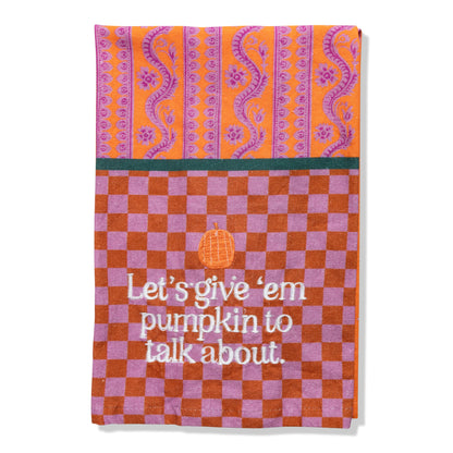Pumpkin To Talk About Dish Towel