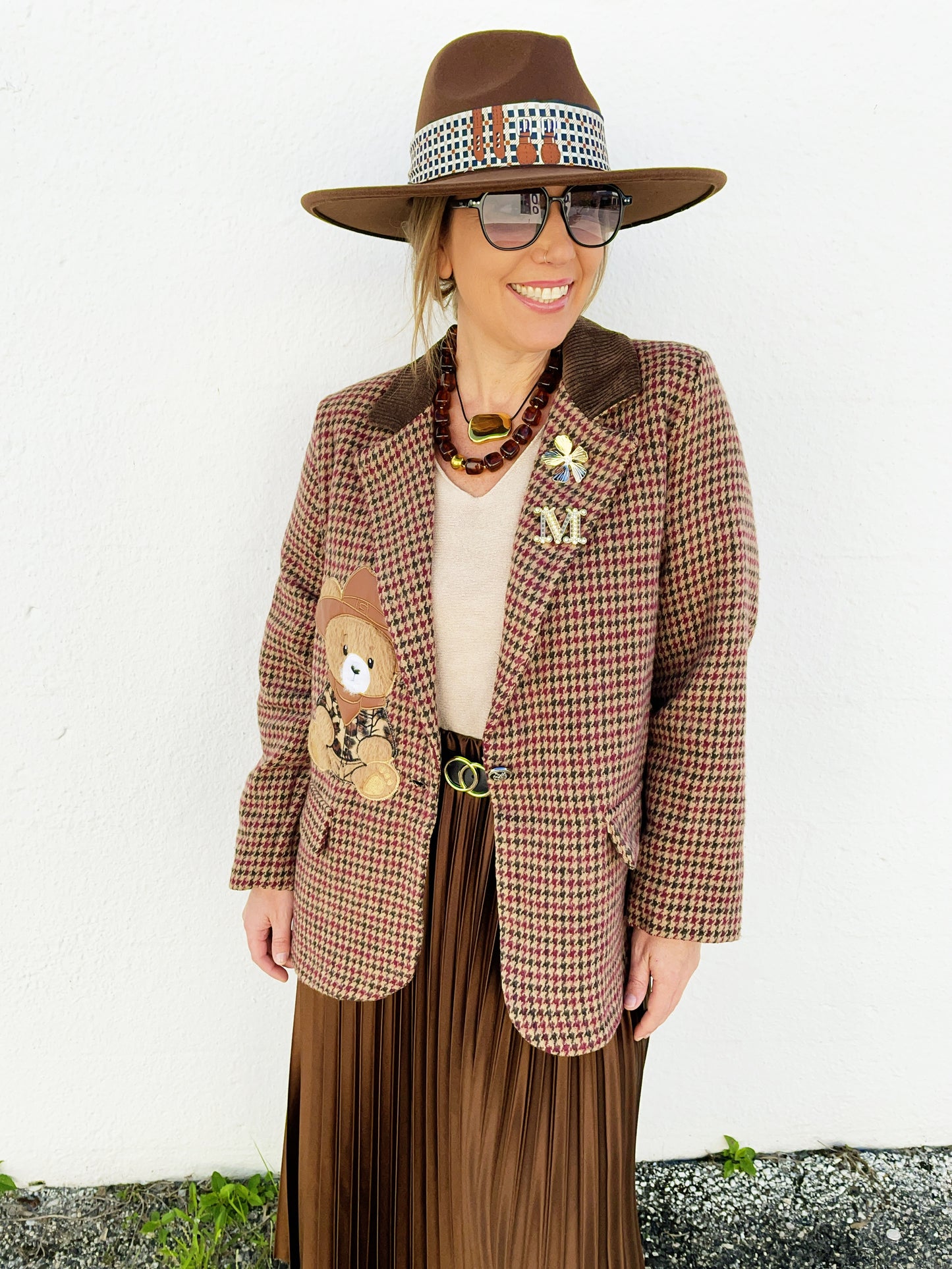 Amber Blazer in Chestnut