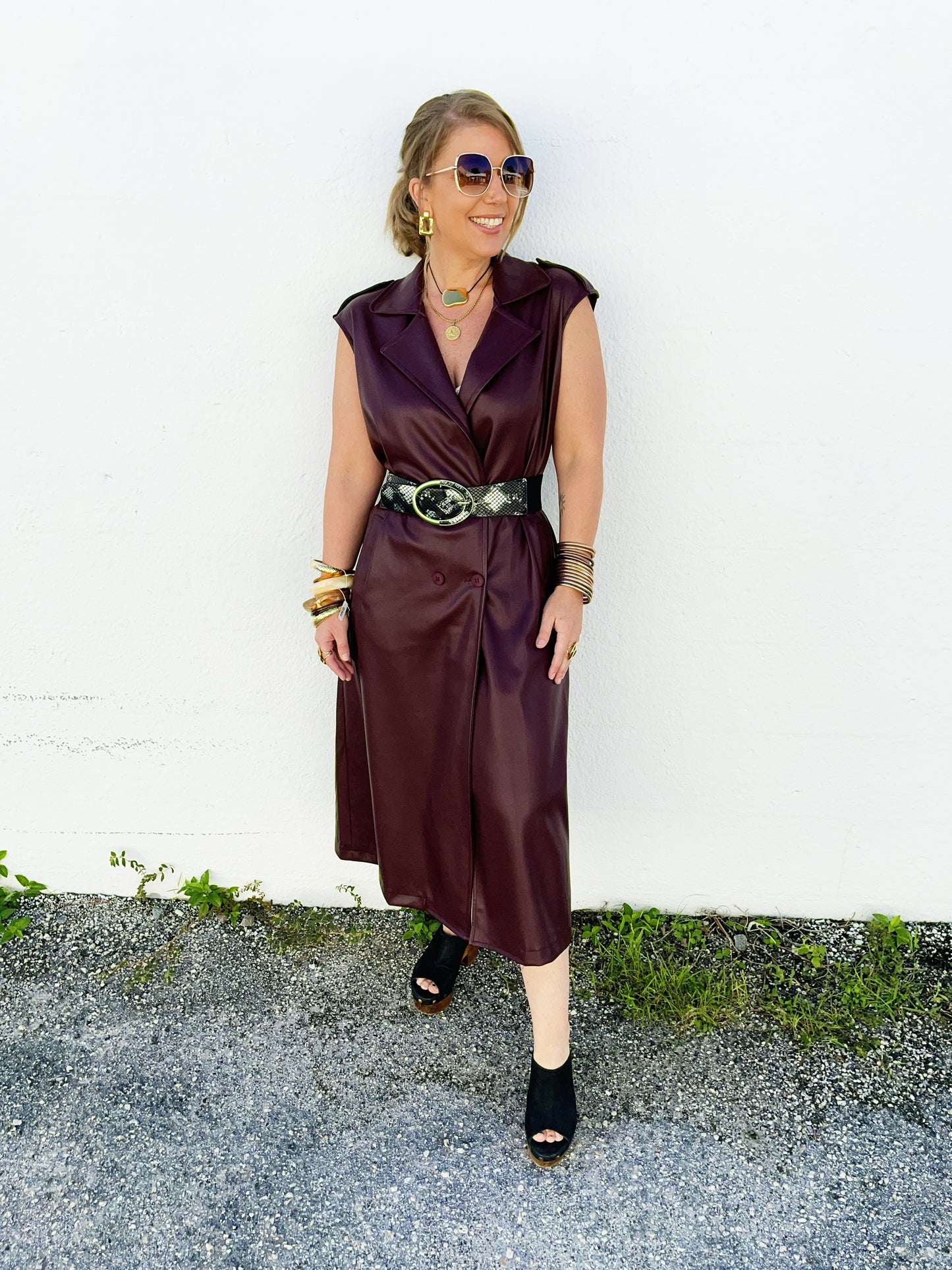 Winnie Dress in Merlot