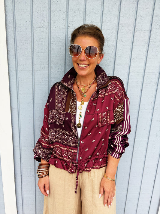 Drake Jacket in Marroon