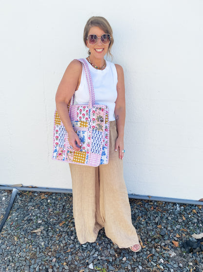 Bebe Pink Tote Bag