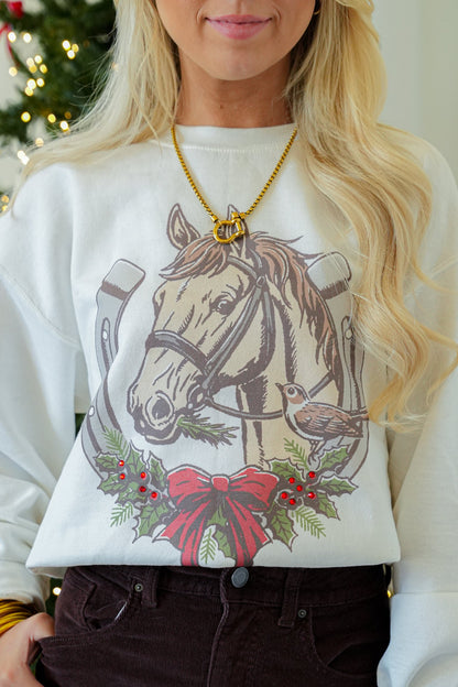 CHRISTMAS HORSESHOE TEE