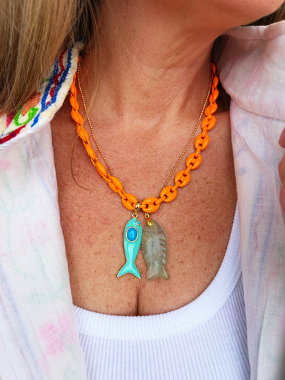 Olivia Boho Fish Necklace