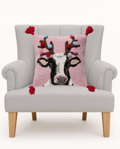 Cow Reindeer Pillow PREORDER