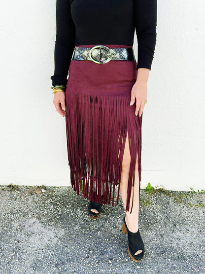 Katrina Fringe Skirt