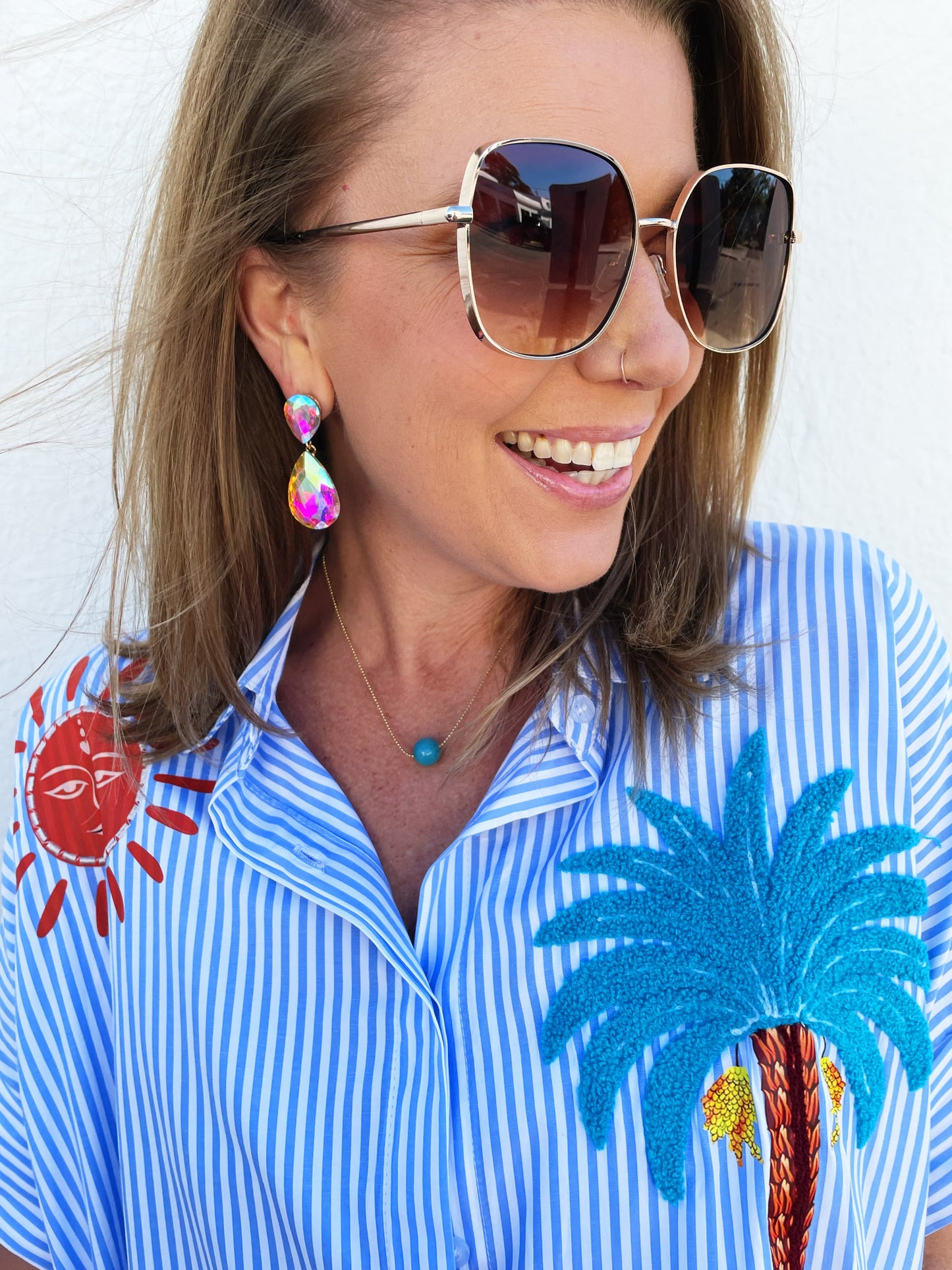 Ericka Top- Light Blue