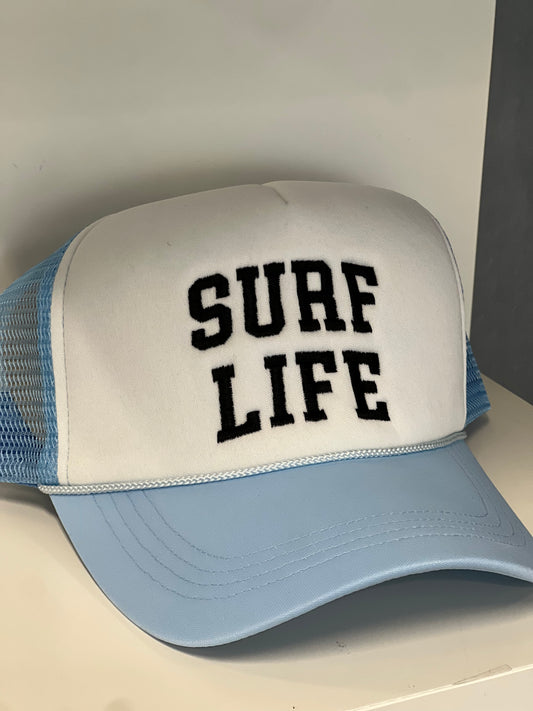 Surf life stitched trucker hat