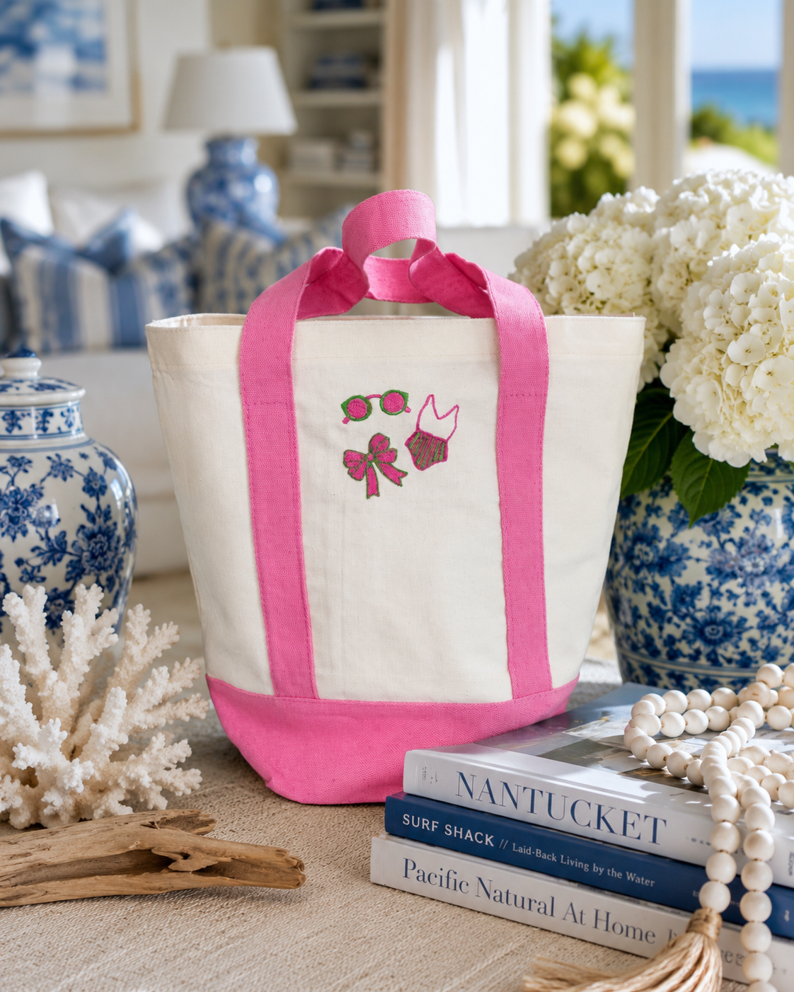 Bathing Suit and Bows Tote Bag