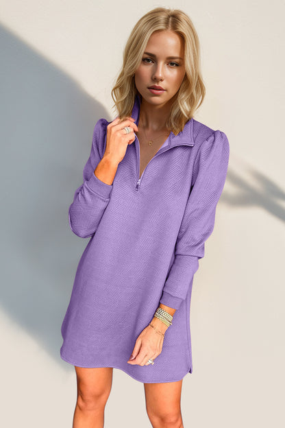 Quarter Zip Long Sleeve Dress PREORDER round 2