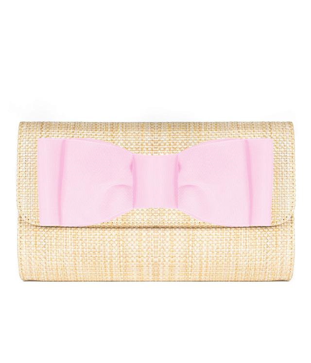 Avery Straw Clutch - Pinch Bow
