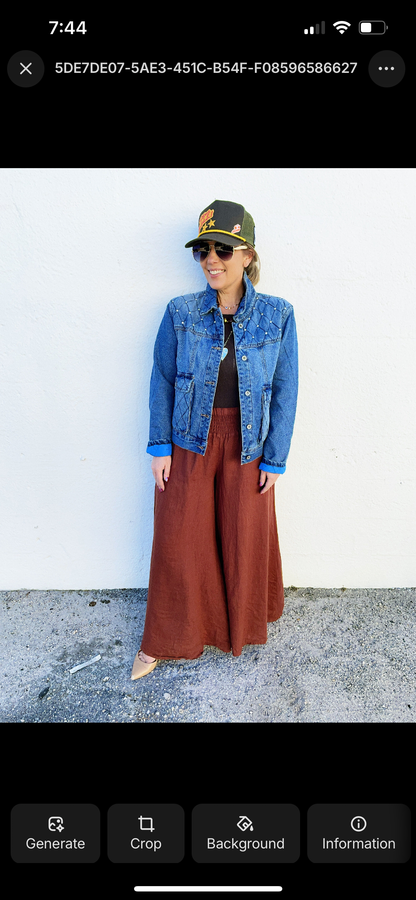 Maggie Pant in Deep Terrocata