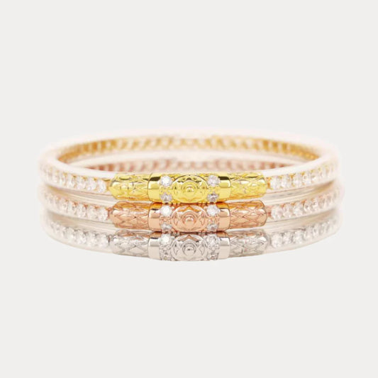 Three Queens All Weather Bangles® (Awb®) - Clear Crystal