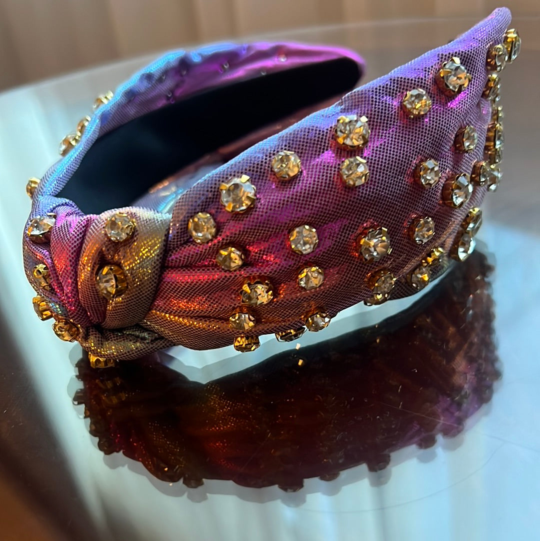 Dazzling light purple headband