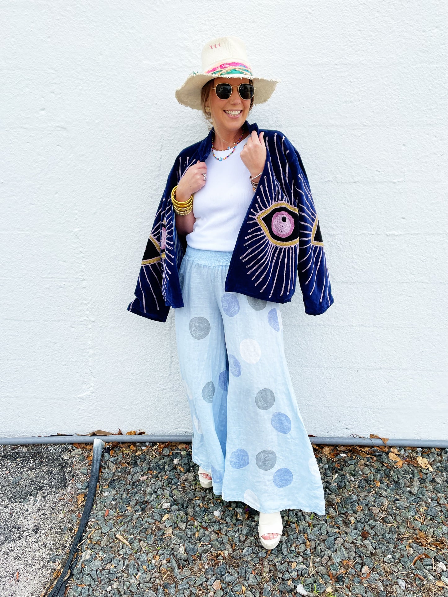 Phoebe Pant in Light Blue