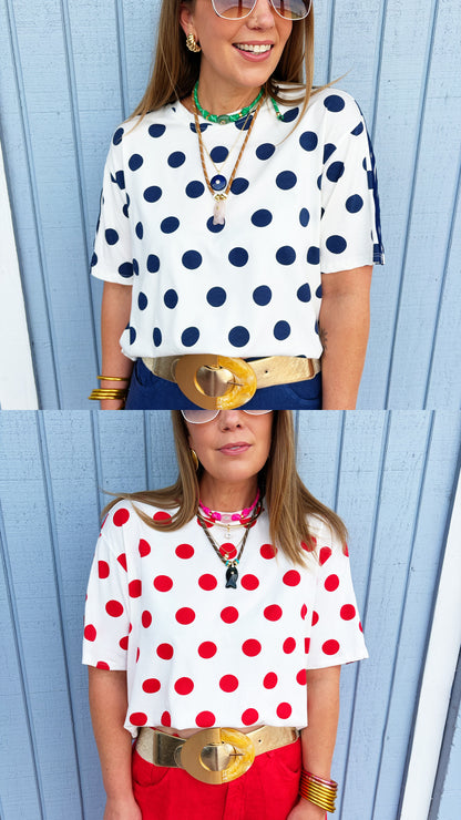 Polka Dot Tee (2 colors)