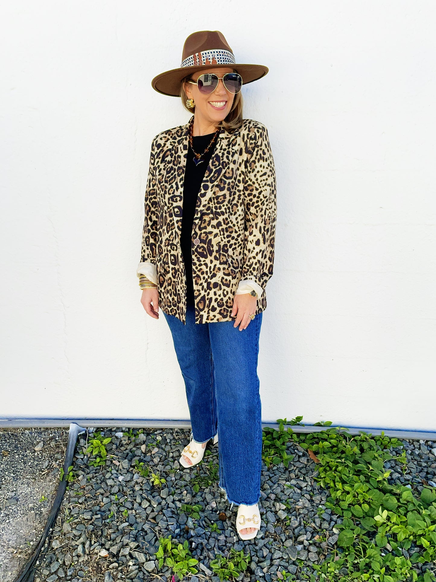 Avery Leopard Blazer *on sale