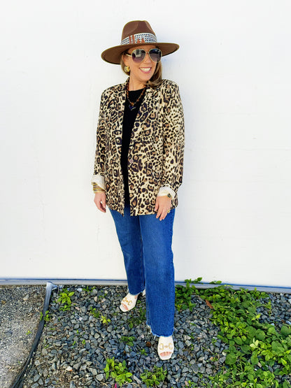 Avery Leopard Blazer *on sale