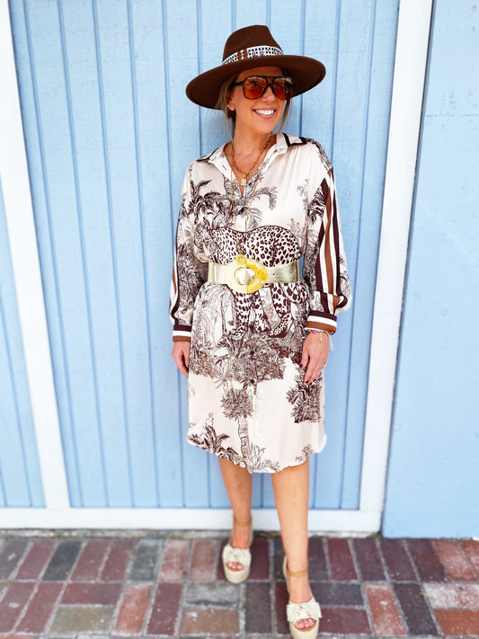 Camilla Dress in Brown