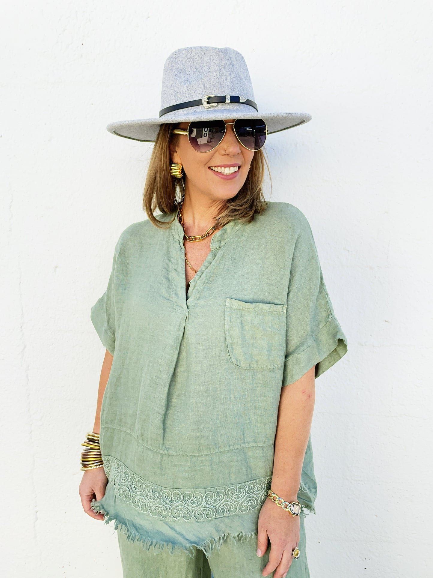 Luna Top In Green