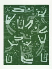 I Believe In Spirits Dish Towel
