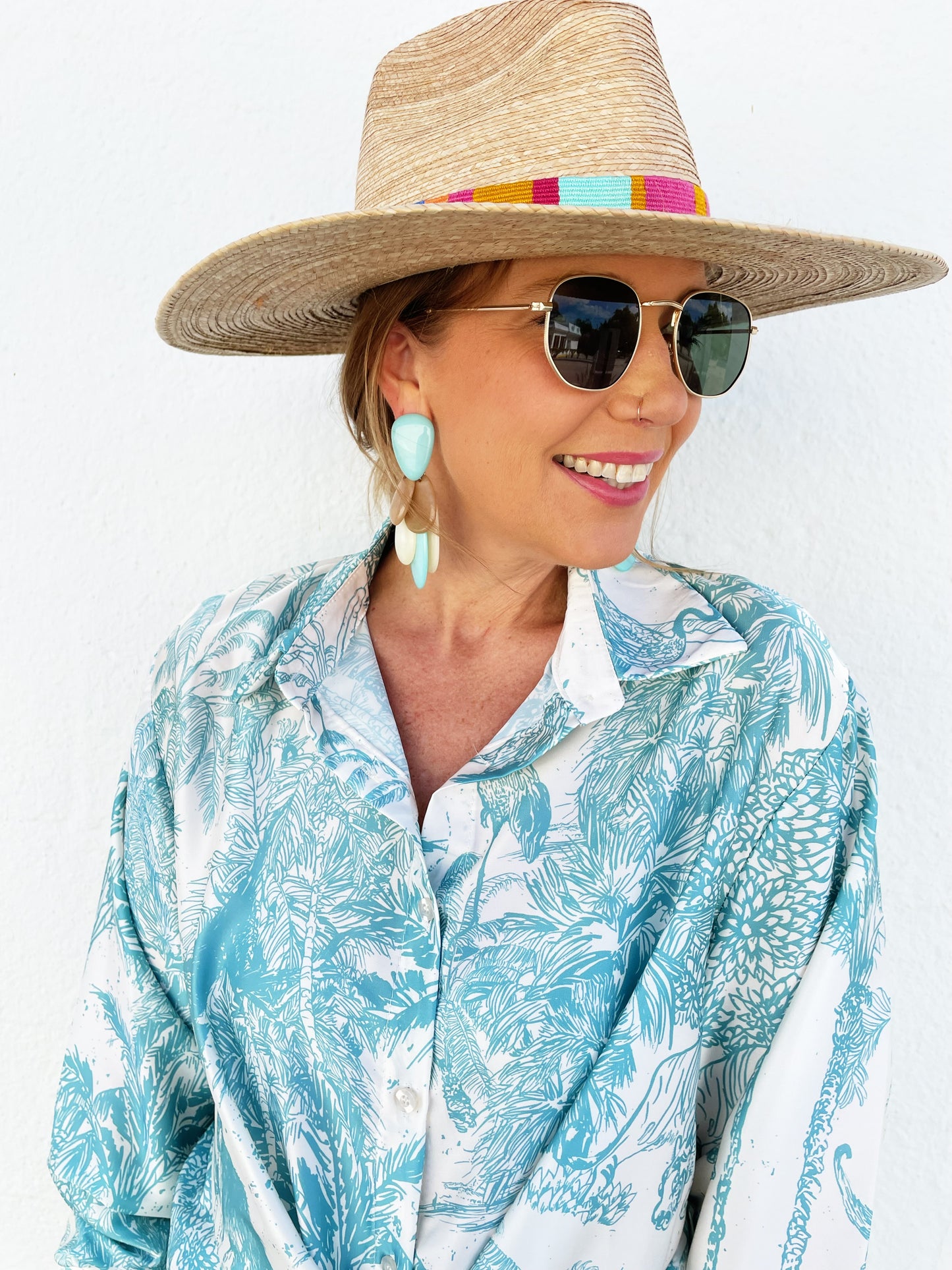 Sara Earrings in Mint