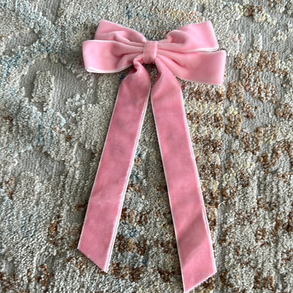 Velvet Ribbon Bow Hair Clips *FINAL SALE ITEM