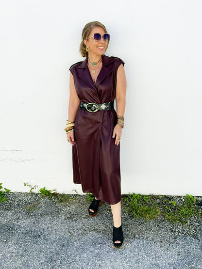 Winnie Dress in Merlot