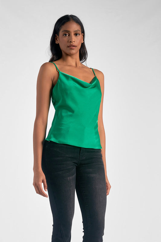 Kelly Satin Scoop Top