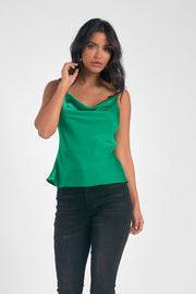 Kelly Satin Scoop Top