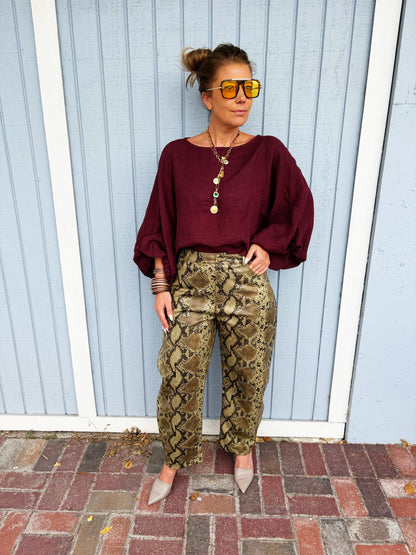 Giselle Pant in Neutral