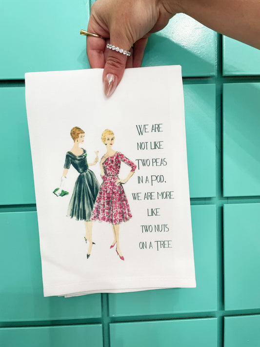 Tea Towel - Two Peas In A Pod