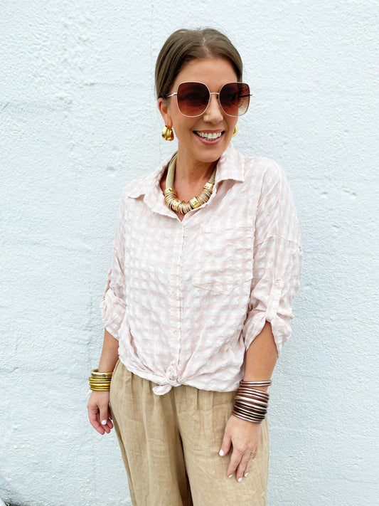 Rebecca Check Top ( 4 colors) *FINAL SALE
