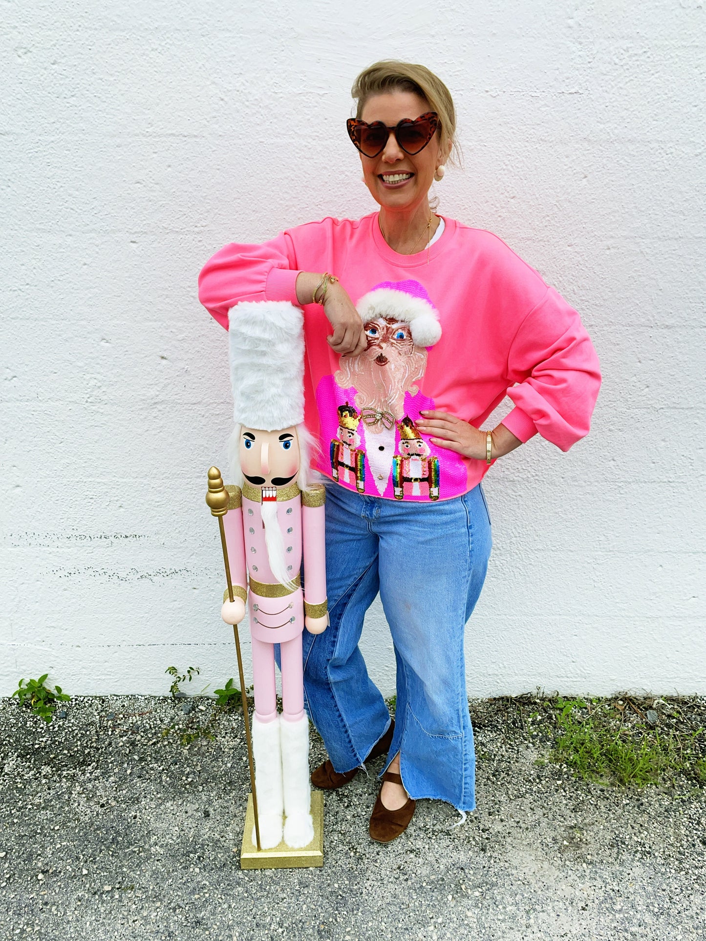 Pink 4ft Nutcracker- not available for shipping- in store pick up only
