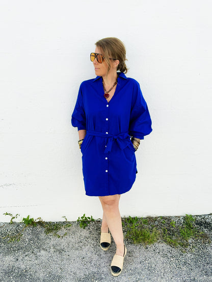 Ansel Dress in Royal Blue