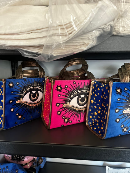 Eye love pink (comes with a vegan strap—- **crossbody strap in picture 2 sold separately)