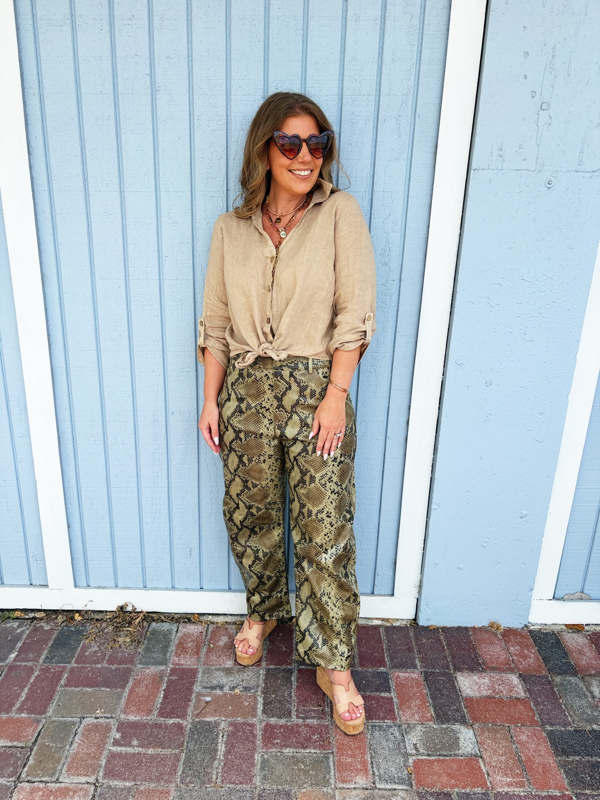 Giselle Pant in Neutral