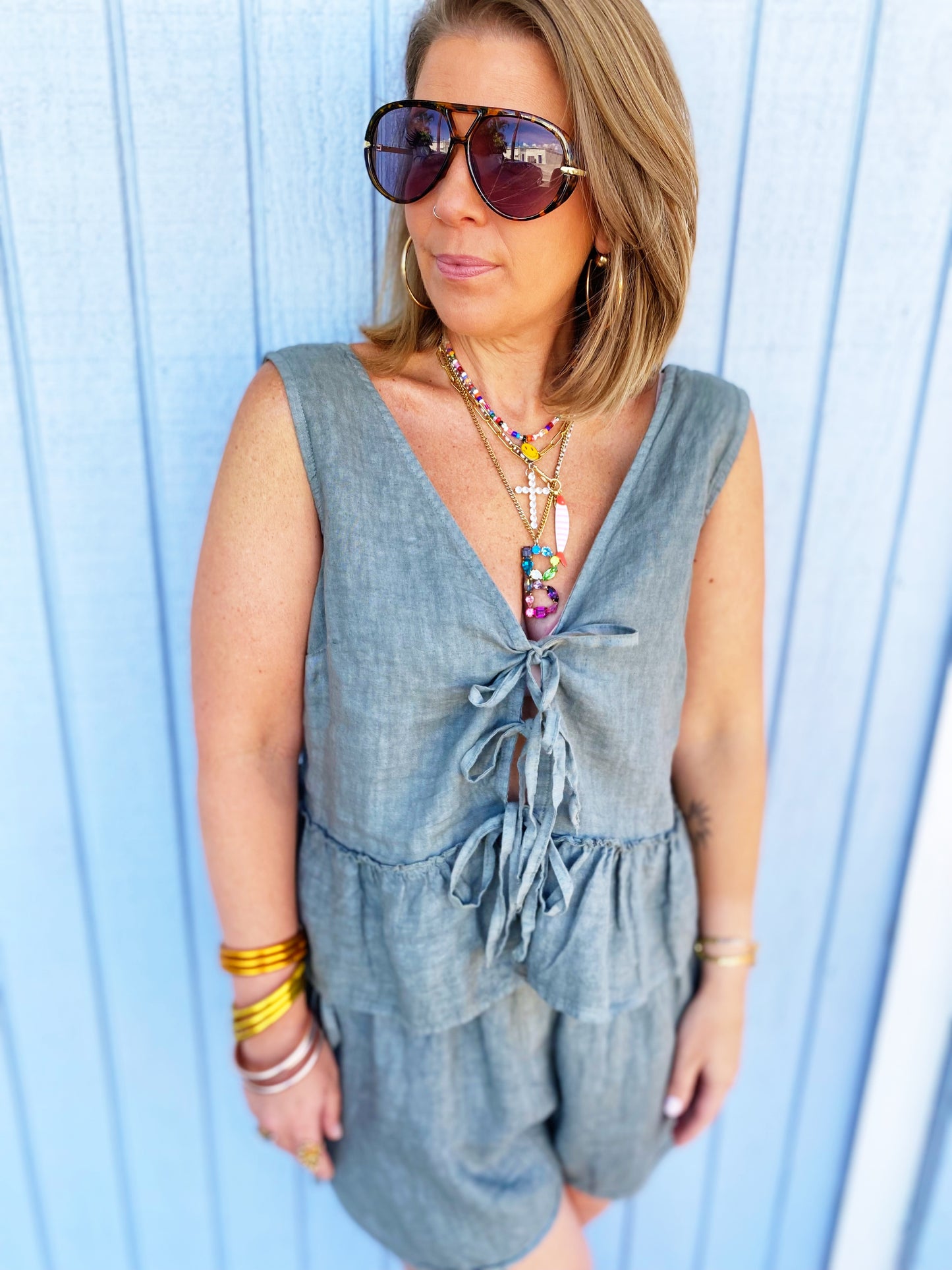 Erika Set Dusty Navy FINAL SALE
