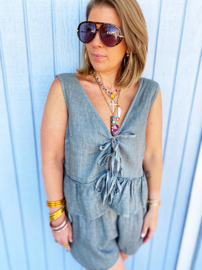 Erika Set Dusty Navy FINAL SALE