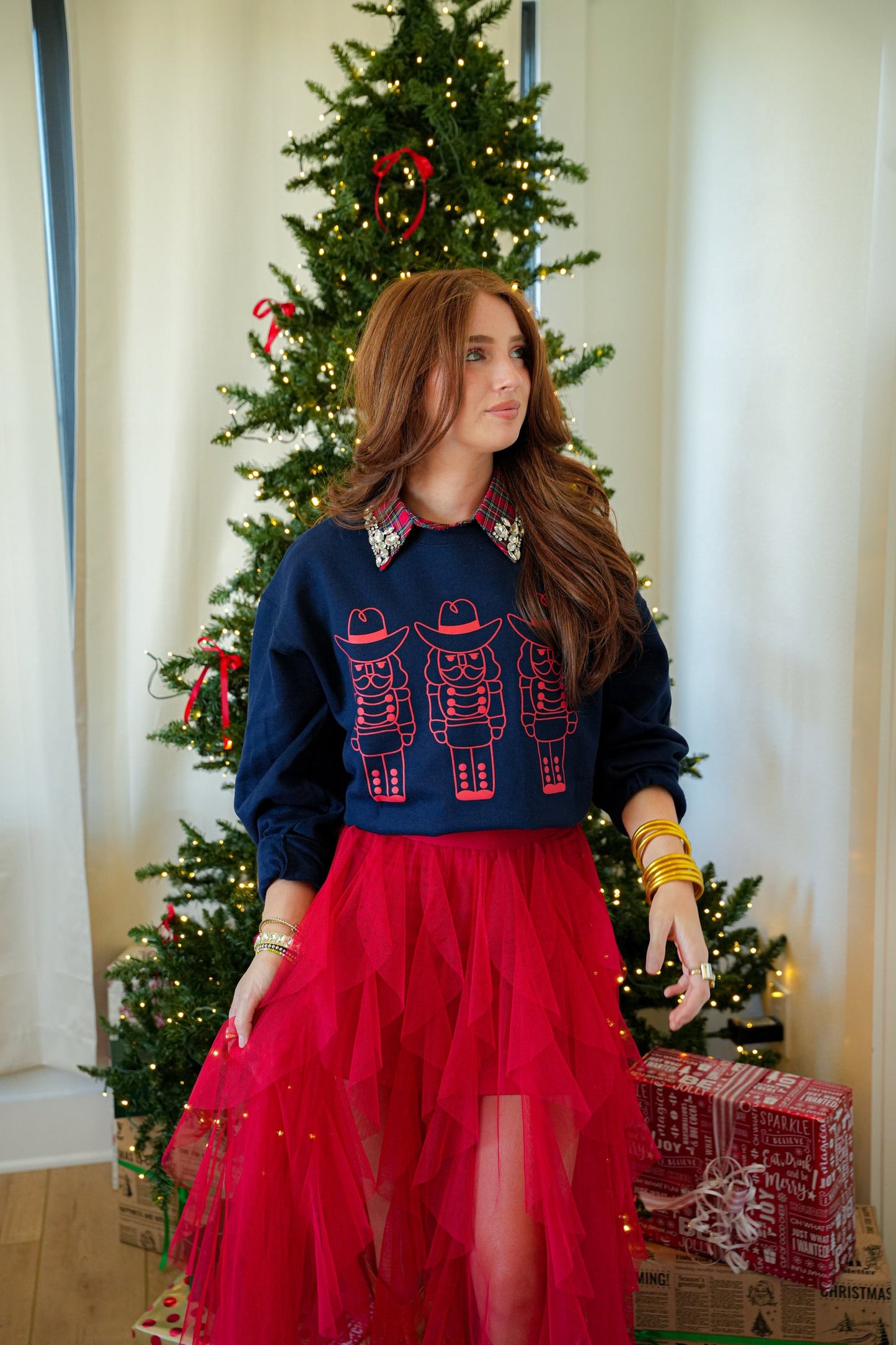 COWBOY NUTCRACKER CREWNECK