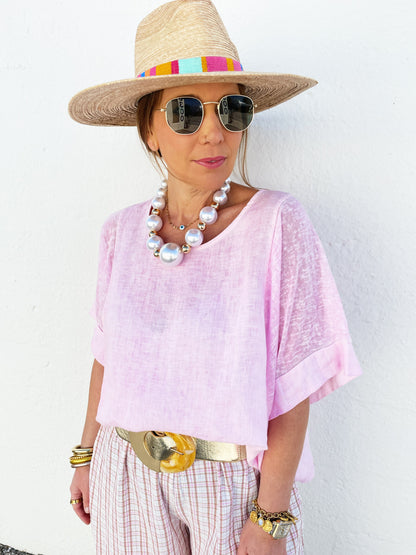 Veronica Top Pink