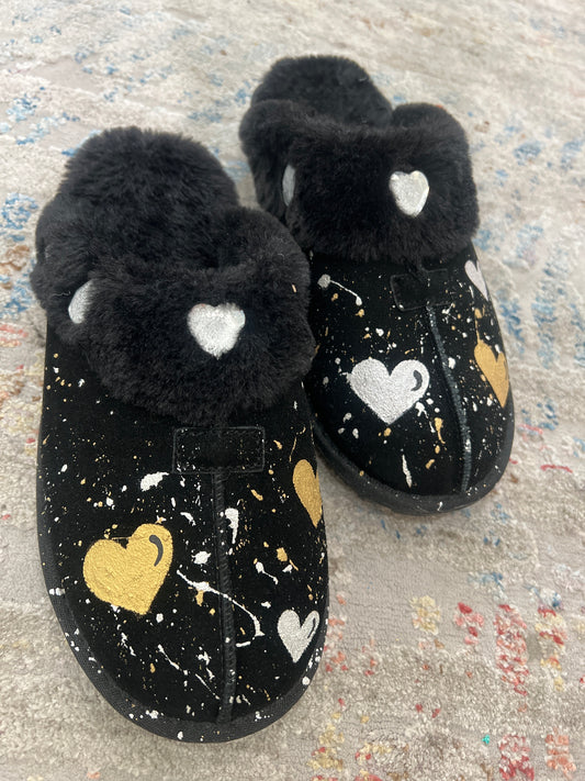 Hand Painted One Of a Kind Slipper