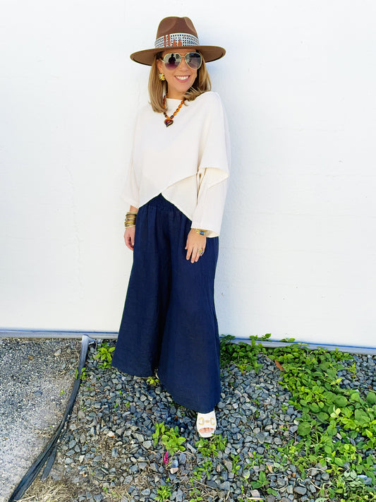 Maggie Pant in Navy