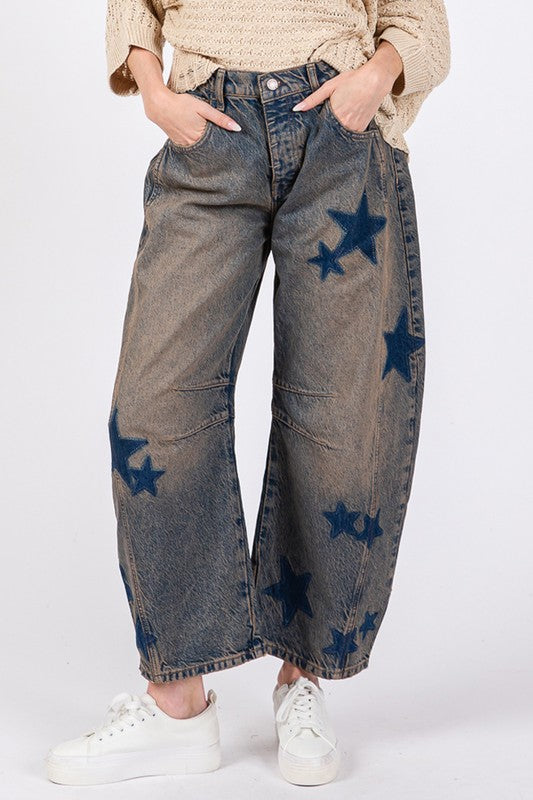 Starry Wide Leg Jeans