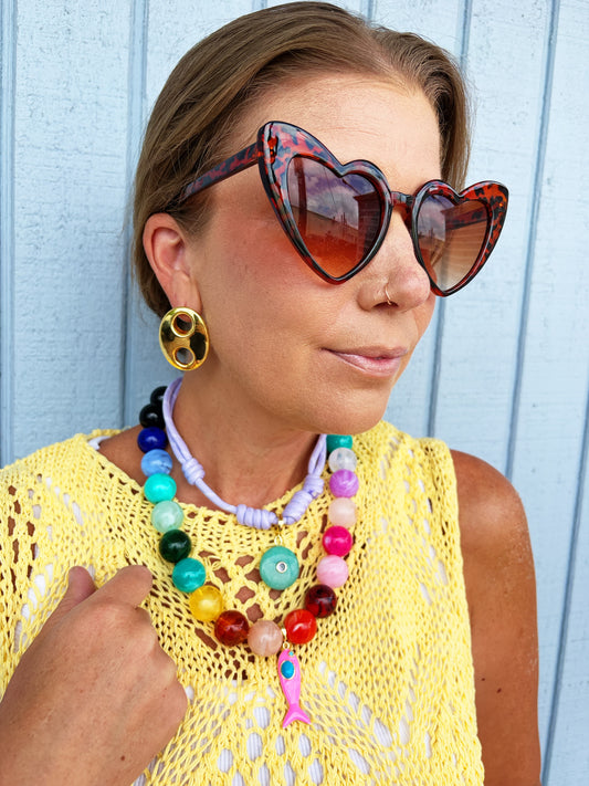 Asher Colorful Fish Necklace