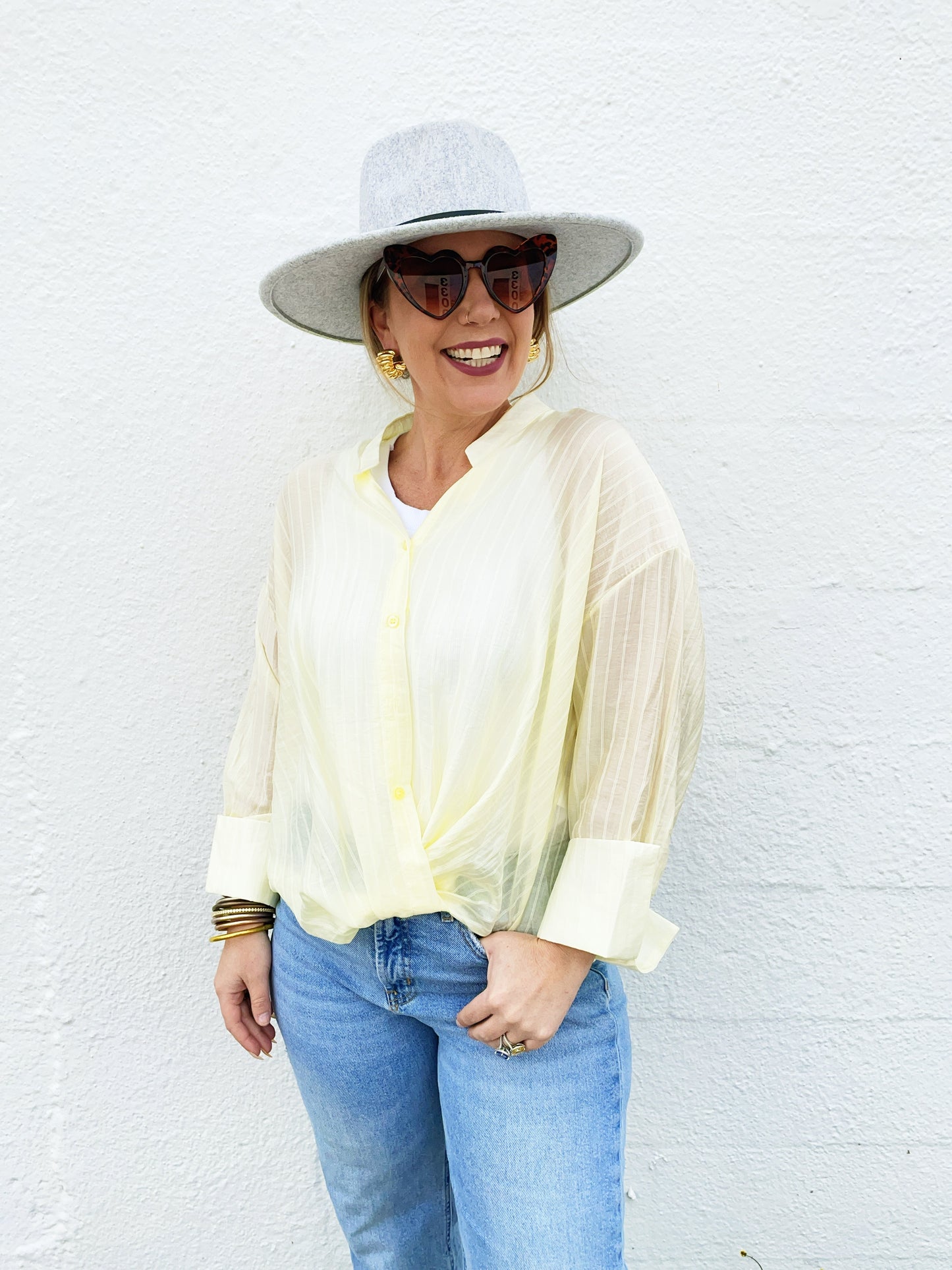 Suzanne Top in Yellow *on sale
