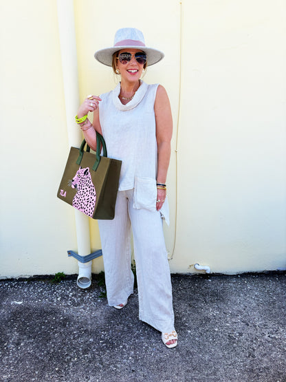 Linda Outfit (Blue, Sand, Pink, White & Navy)