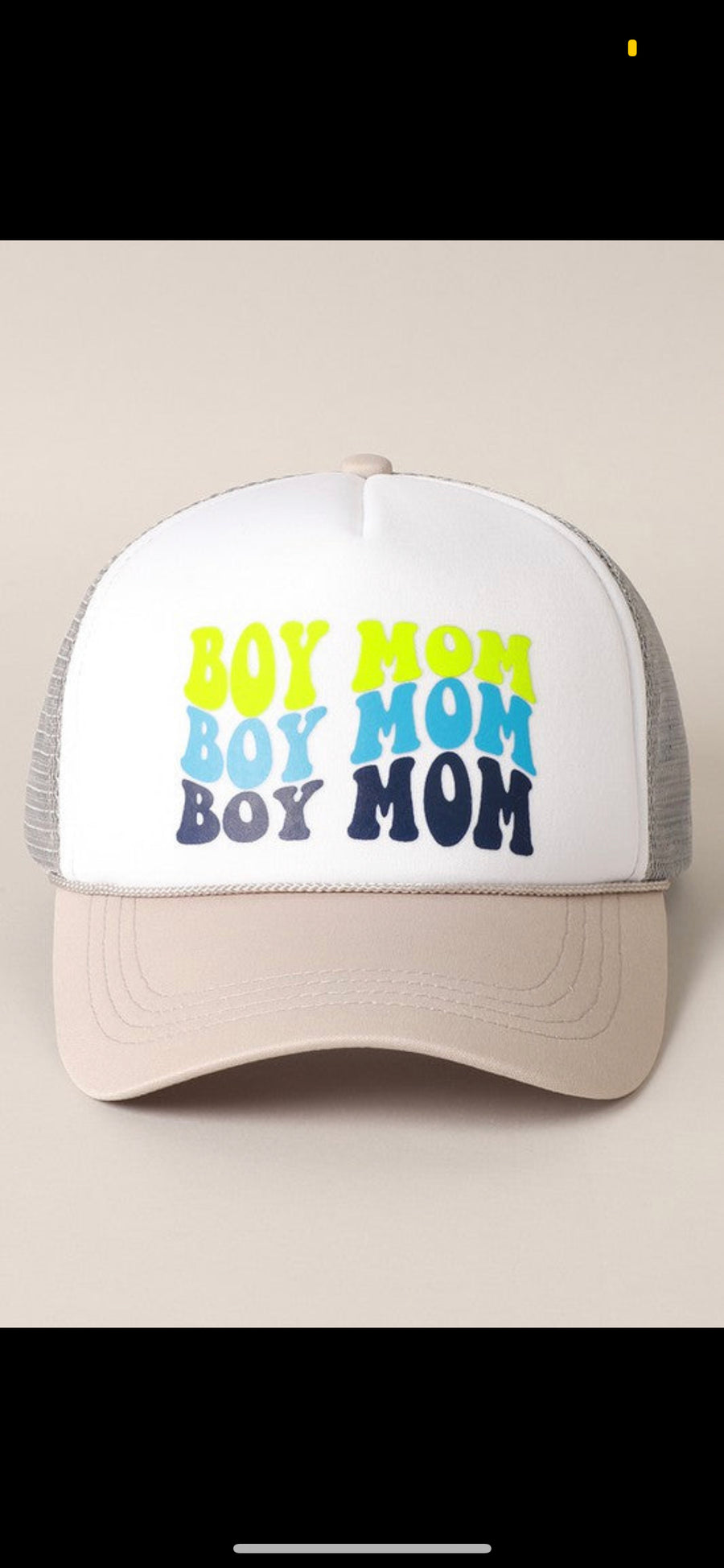 Boy mom trucker hat
